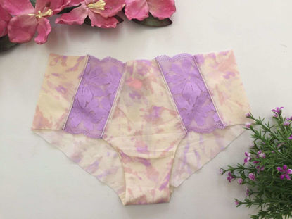 Imagen de PINK Panty No-Show Hipster Cremita Tie Dye Lila